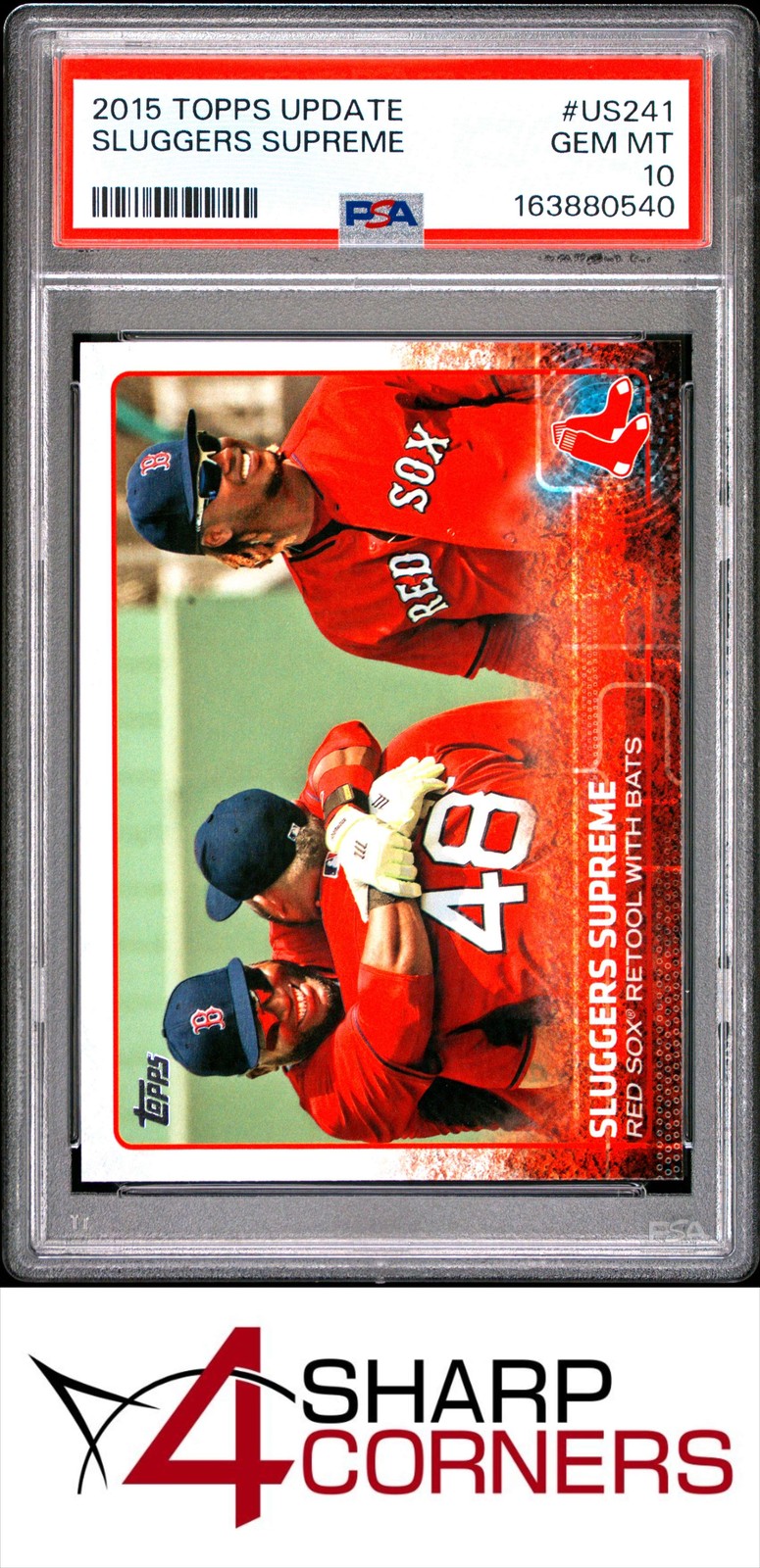 2015 TOPPS UPDATE #US241 DAVID ORTIZ RED SOX HOF PSA 10