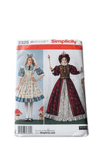 Simplicity Pattern 2325 Alice in Wonderland Queen of Hearts R-5 14-22 Uncut FF
