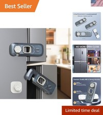 2-Pack Fridge Locks, Child Proof Refrigerator/Freezer Door Lock, Child Safety