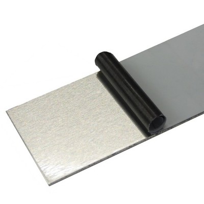 Alublech Streifen 100x1000 Mm, 2 Mm Stark, AlMg3 (5754 H22) – Unbehandelt, Einseitig Foliert, Für Bau, Dekor & Treppen