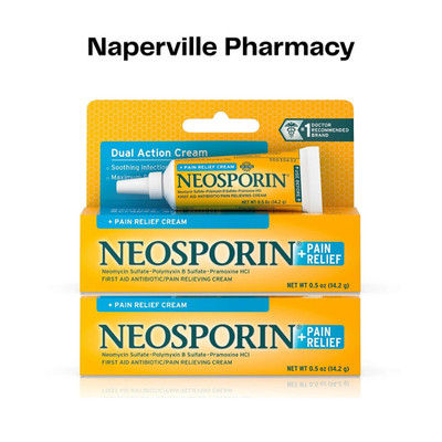 2 Pack Neosporin Maximum Strength Antibiotic Cream Pain Relief 0.5 Oz (14.2g)