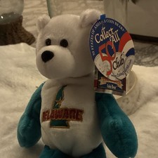 Limited Treasures 50 States Coin Bears Delaware 8" Plush Bear w/ Tag 2005