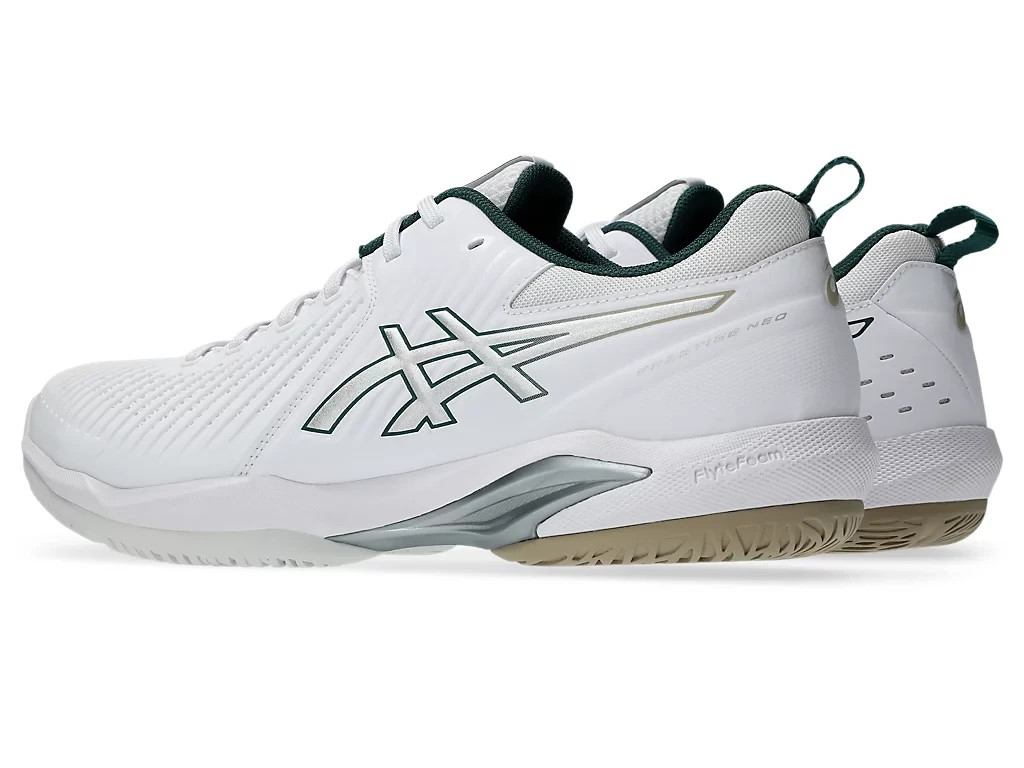 Asics Tennis Shoes PRESTIGE NEO WIDE White/Pure Silver 1043A028