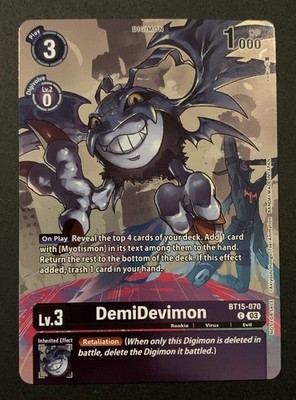 DemiDevimon BT15-070 C - Legend Pack - Sinister Order - Digimon TCG