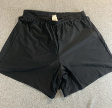 Island Escape Shorts Women's 18W Plus Black Stretch Elastic Waist Swimwear Beach