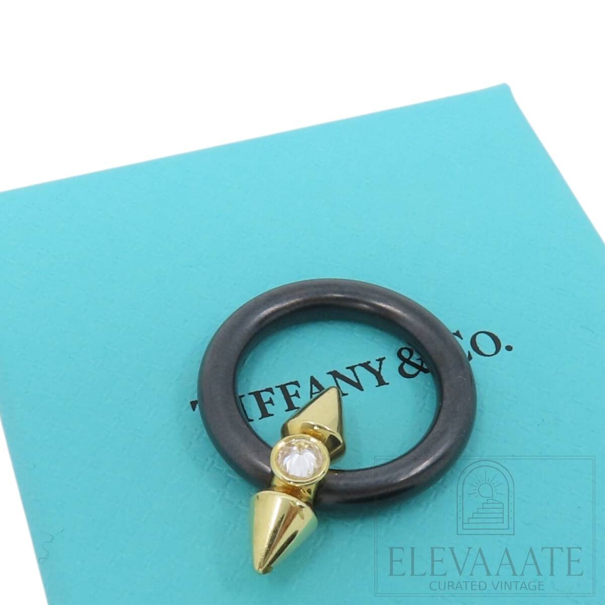 Tiffany & Co. Rare Titan by Pharrell Diamond Titanium Ring JP11.5