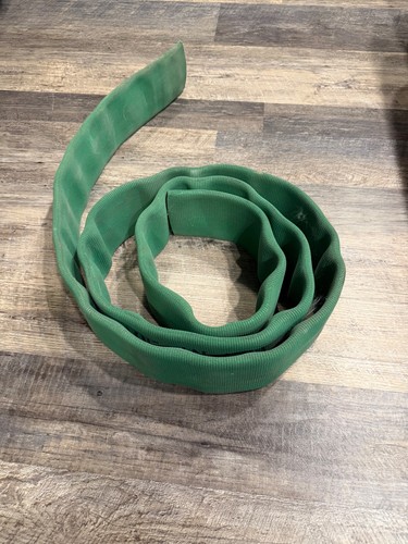 4 3/8"  wide (green) Fire hose for boat docks, abrasion protection 10’ length