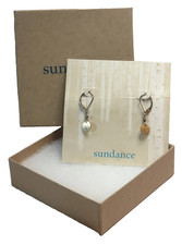 SUNDANCE, CHARM EARRINGS, COIN, DISC ,HANDMADE, ARTISAN JEWELRY, STERLING SILVER