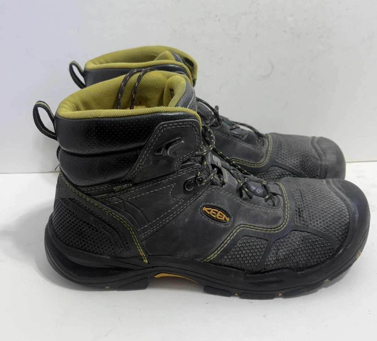 Keen Work Boots Mens Size 10 EE Tacoma Black Leather Steel Toe Waterproof New Male KEEN Utility KEEN Utility KN1028317 Chicago, Men main image 3