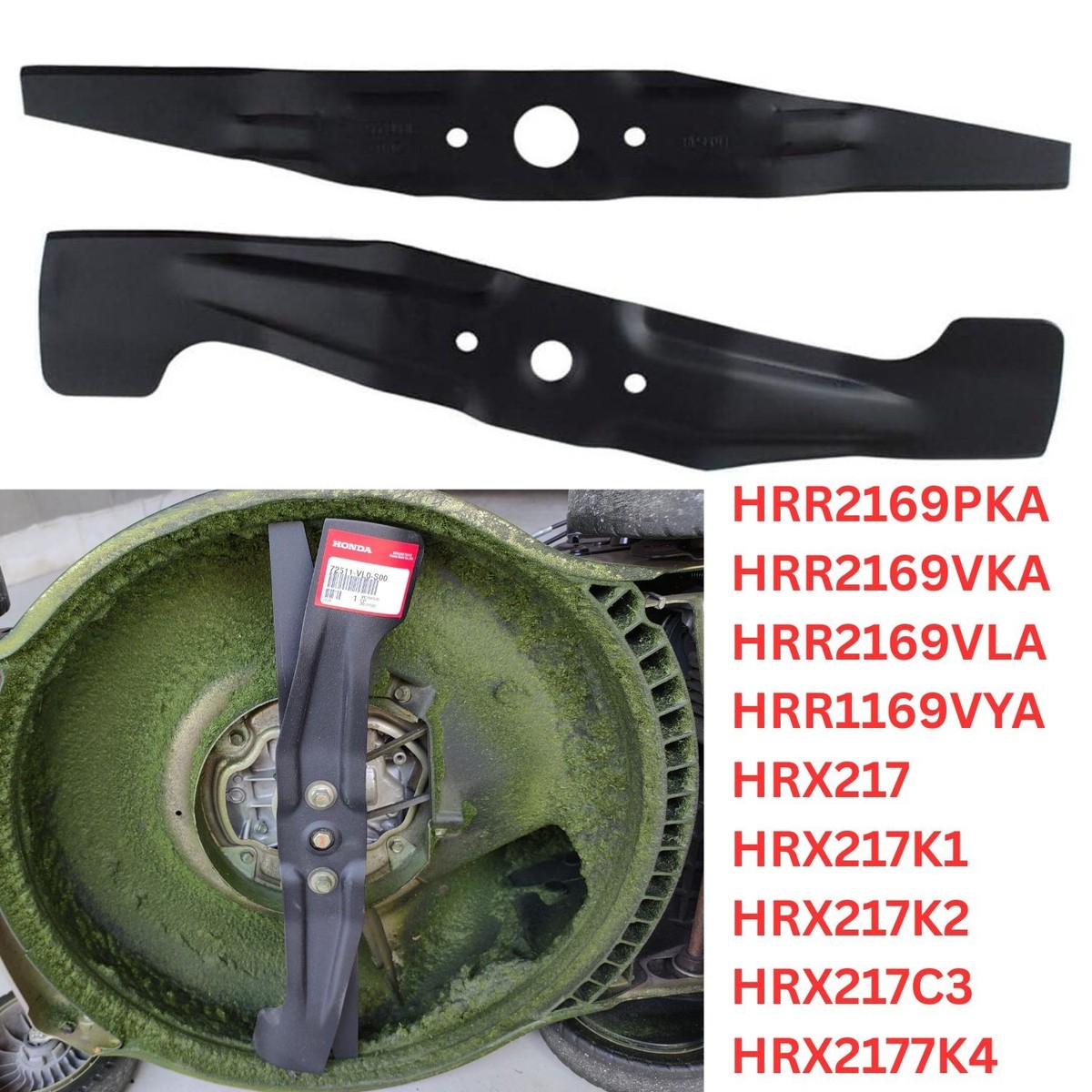 Honda Lawn Mower Blade Set HRX217 HRR2169PKA HRR2169VKA HRR2169VLA