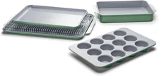 Caraway Nonstick Ceramic Bakeware Set (5 Pieces) SAGE