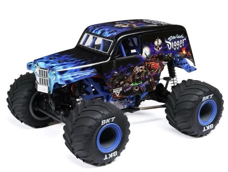 Losi 1/18 Mini LMT 4X4 Brushed Monster Truck RTR, Son-Uva Digger. - Image 3 of 4