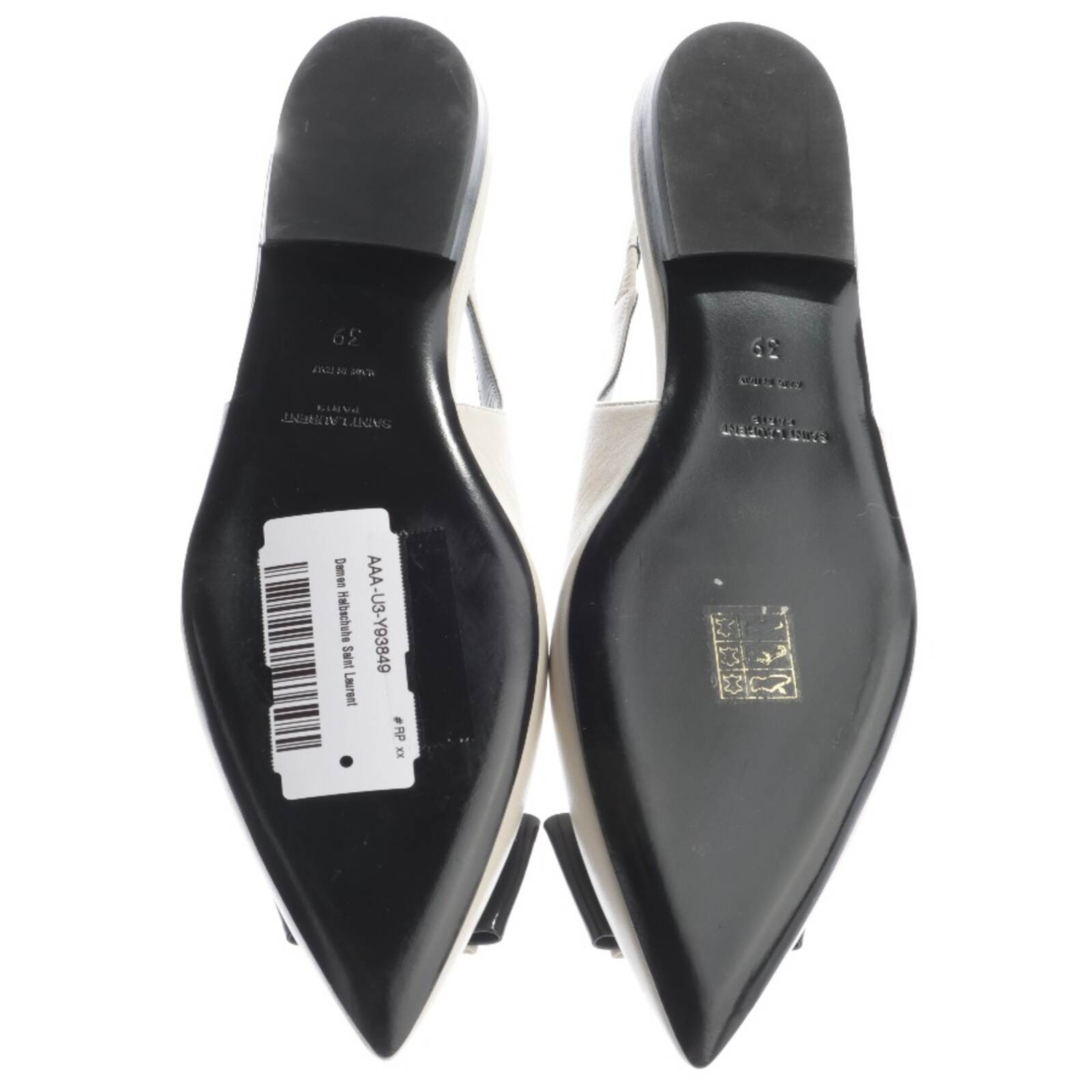 Slingbacks Saint Laurent bianco blu 39 euro