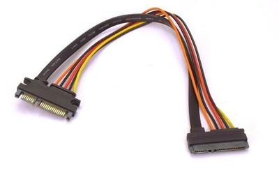 SATA III   SATA 3 Male to Female 5 wire 14 Inch Extension Cable