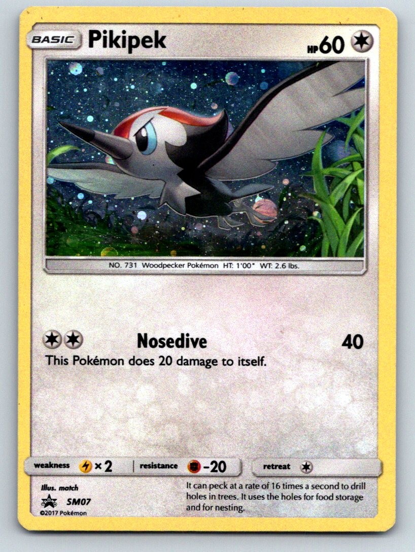 Pikipek - SM07 Holo Promo Sun & Moon Promo Pokemon Lightly Played