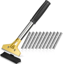 Razor Blade Scraper, 4 inch Scraper Tool with 10PCS Extra Metal Blades,... 