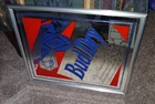 Vtg Anheuser Busch Budweiser Beer BUD DRY Mirror Bar Sign!