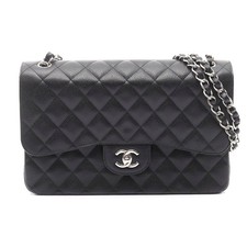 Chanel Large Classic Flap Shoulder Bag Women Black One Size
