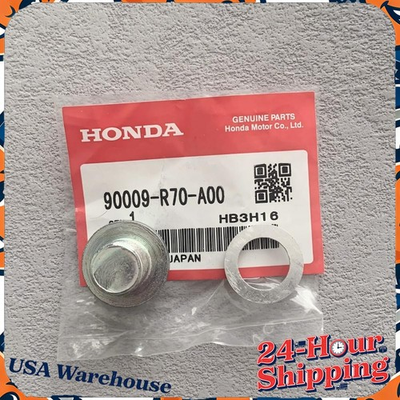 #ad #ad OEM ENGINE OIL PAN DRAIN PLUG WITH WASHER FOR HONDA CR V ACURA Fit 90009 R70 A00 $6.87