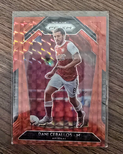 Panini Prizm Premier League 2020/21 Arsenal Dani Ceballos Red Mosaic 100/159