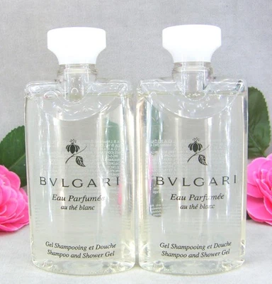 Bvlgari Eau Parfumee Au the Blanc Shampoo e Gel Doccia 150 ml 💜 (2 x 75 ml)