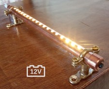 Campervan 12V LED Copper Light with Builtin Switch. Motorhome, Campervan, Boat.