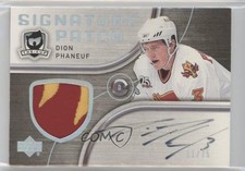2005-06 Upper Deck The Cup Signature 11/75 Dion Phaneuf #SP-DP Patch Auto 8we