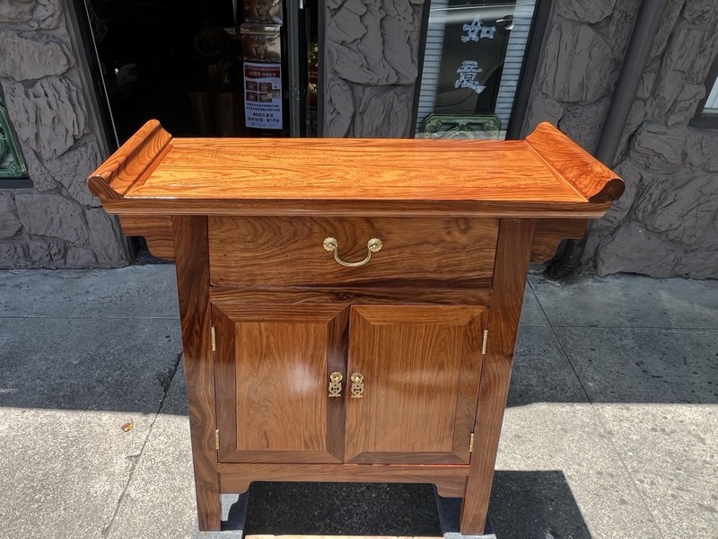 Chinese Huanghuali  黃花梨 Alta Table Cabinet In Ming Style