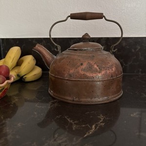 Vintage Copper Tea Kettle Revere Ware Old As Is