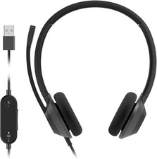 Cisco Headset 322Q USB-C, Wired Dual On-Ear Headphones, Microsoft Teams Control