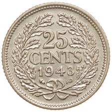 银色1943 年荷兰硬币| eBay