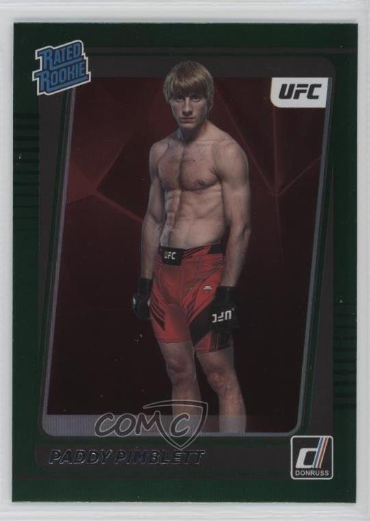 2022 Donruss UFC Rated Rookie Green Flood Paddy Pimblett #207 Rookie RC 0d8