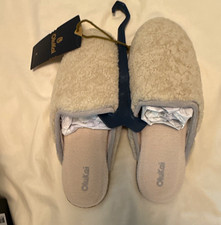 OluKai Hale Mule Women's Slippers Faux Fur Slip-On Non-Marking US 8 EU 38