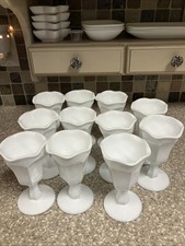 11 calici acqua Sundae gelato in vetro latte calice vintage