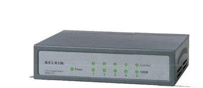 Belkin F5D5141 5-Port GE Ethernet Gigabit Switch 10/100/1000Mbps