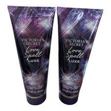 2X VICTORIA  S SECRET LOVE SPELL LUXE BODY LOTION CREAM 8 oz SET OF TWO NEW