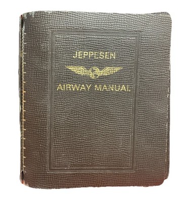 Jeppesen Airway Manual 7-Ring Binder Duraflo Vinyl - Empty - Excellent Condition