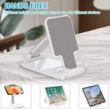 Adjustable Phone & Tablet Stand – Desktop Holder Mount Cradle for iPhone, iPad