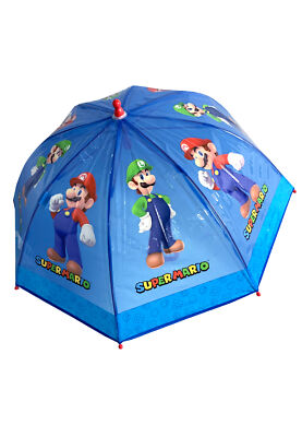 Super Mario und Luigi Kinder Stock-Schirm Regenschirm