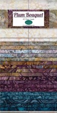 Essential Jewels By Wilmington Prints - Plum Bouquet Batiks -40 Karat Jewels