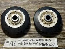 2 Dryer Drum Support Rollers WE03X10016 GE GTDS855ED1MC Dryer Random Shelf #242