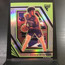 2022-23 Panini Flux James Wiseman Detroit Pistons #43 Silver Prizm SP