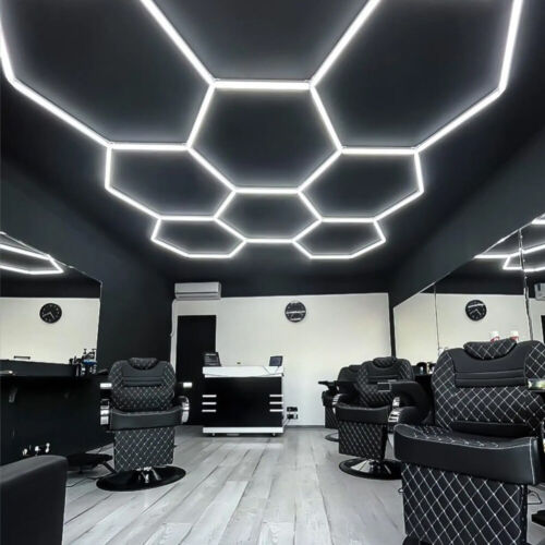 14 Lampada LED esagonale tubi officina garage parete soffitto lampada illuminazione fai da te - Foto 78 di 127