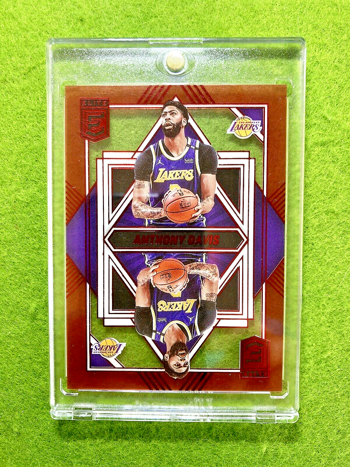 Anthony Davis CLEAR ASIA RED CARD JERSEY #3 LAKERS 2021 Elite Deck MAKE AN OFFER