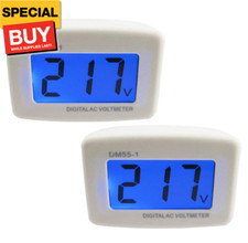 Digital Voltmeter, Flat US Plug in AC LCD Voltmeter Volt Panel Meter AC 100V fo