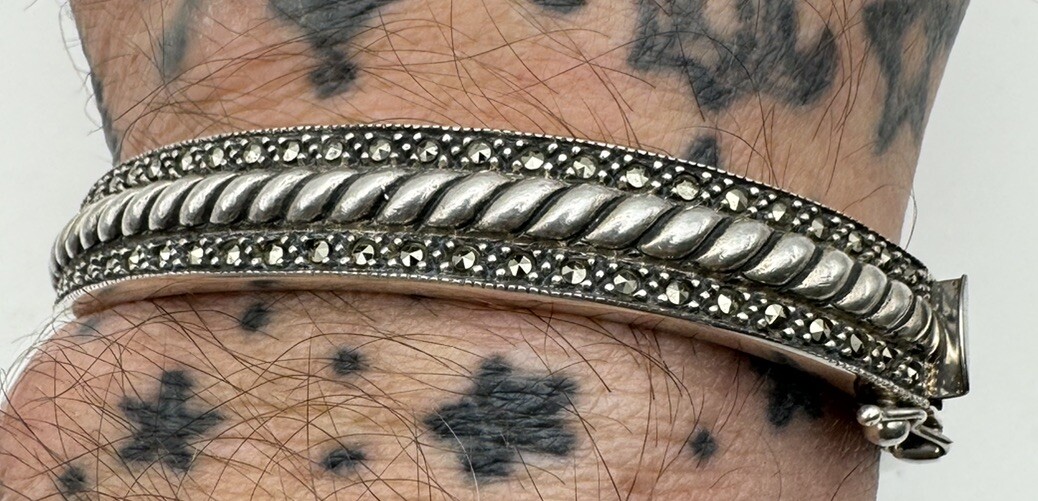 Designer Judith Jack Solid Sterling Silver 10mm M… - image 1