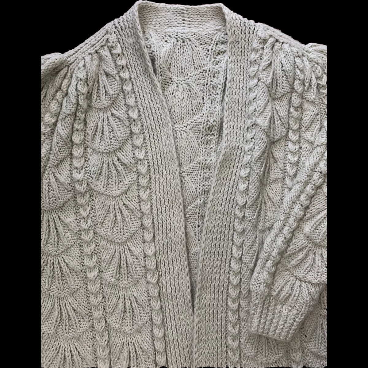 Vtg Mohair Wool Oversized Chunky Knit Cardigan Sweater Coat Vtg Mohair Wool Oversized Chunky Knit Cardigan Sweater Coat