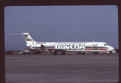 Orig 35mm airline slide Aero Lloyd MD-83 Trigema c/s D-ALLE