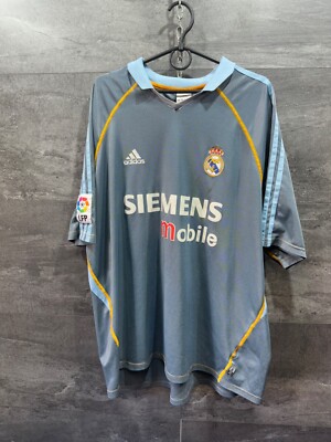 2003-04 Real Madrid Adidas Soccer Jersey Vintage T-Shirt Size XL