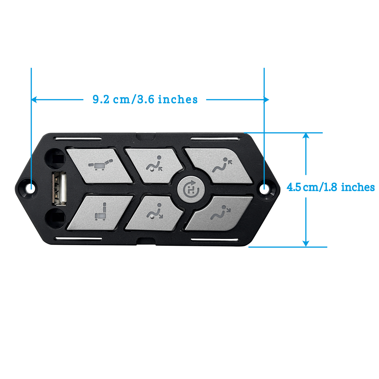 Emomo Model TRGIN 7 Button 5 Pin Switch Hand Control for Lift Chairs with USB